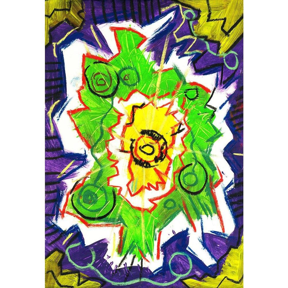Abstract Canvas Painting Synthetic Frame