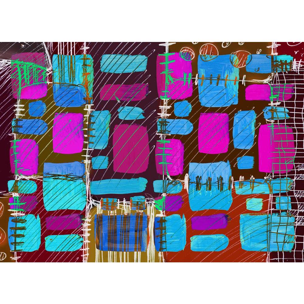 Abstract Canvas Painting Synthetic Frame