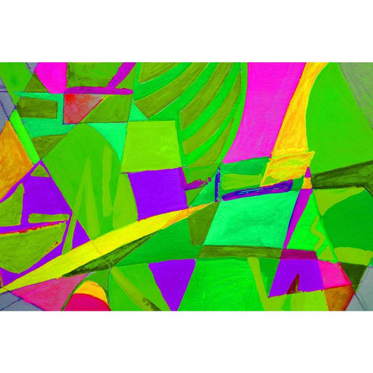 Abstract Canvas Painting Synthetic Frame
