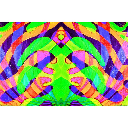 Abstract Canvas Painting Synthetic Frame
