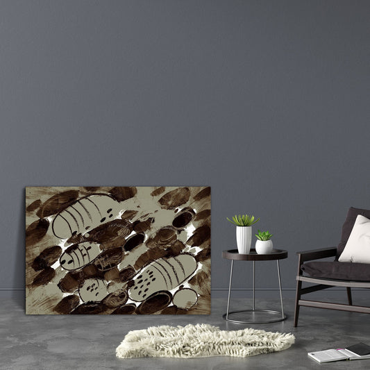 Abstract D7 Canvas Painting Synthetic Frame
