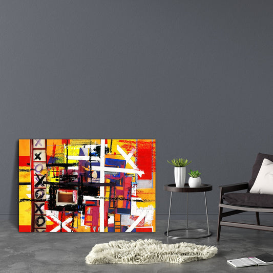 Abstract D10 Canvas Painting Synthetic Frame
