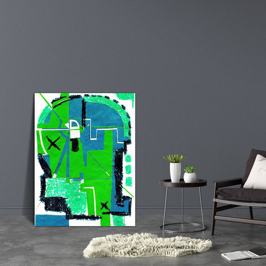 Abstract D11 Canvas Painting Synthetic Frame