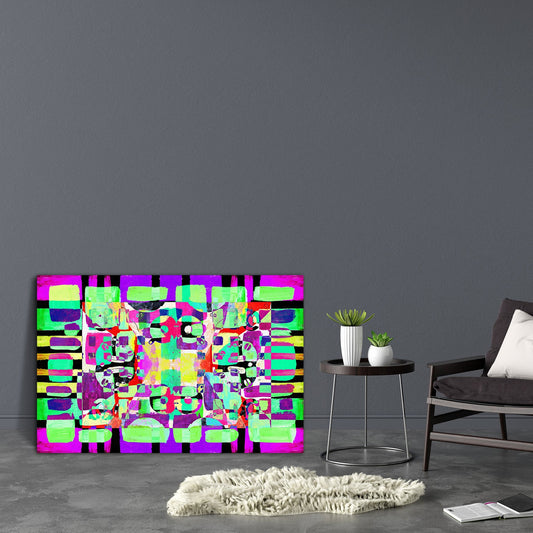 Abstract D12 Canvas Painting Synthetic Frame