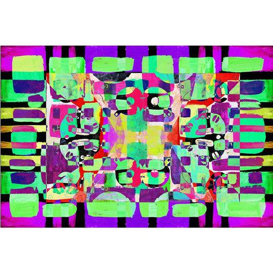Abstract Canvas Painting Synthetic Frame