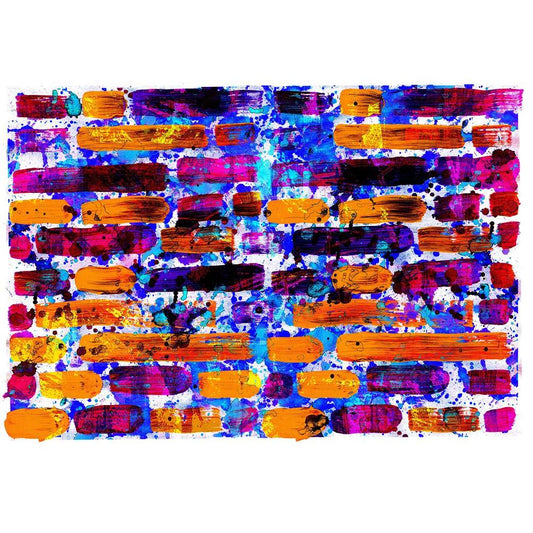 Abstract Canvas Painting Synthetic Frame