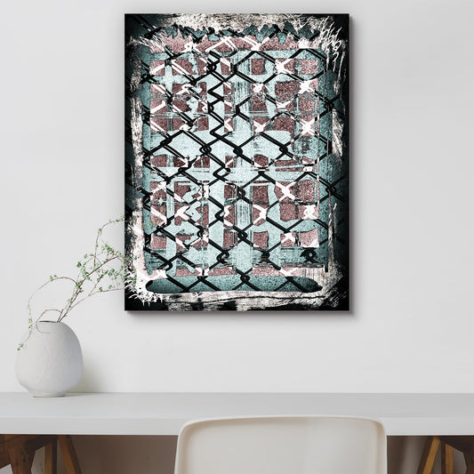 Abstract D18 Canvas Painting Synthetic Frame