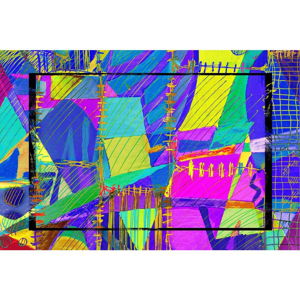 Abstract Canvas Painting Synthetic Frame