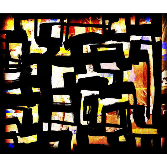 Abstract Canvas Painting Synthetic Frame