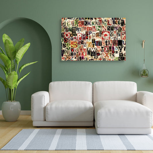 Abstract Designed Canvas Painting Synthetic Frame