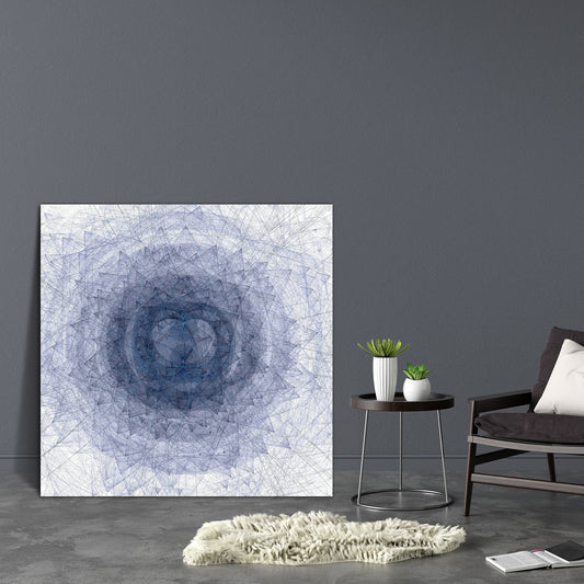 Abstract Digital Fractal Art D4 Canvas Painting Synthetic Frame