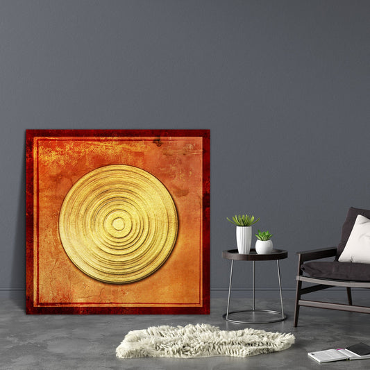 Abstract Asian Canvas Painting Synthetic Frame